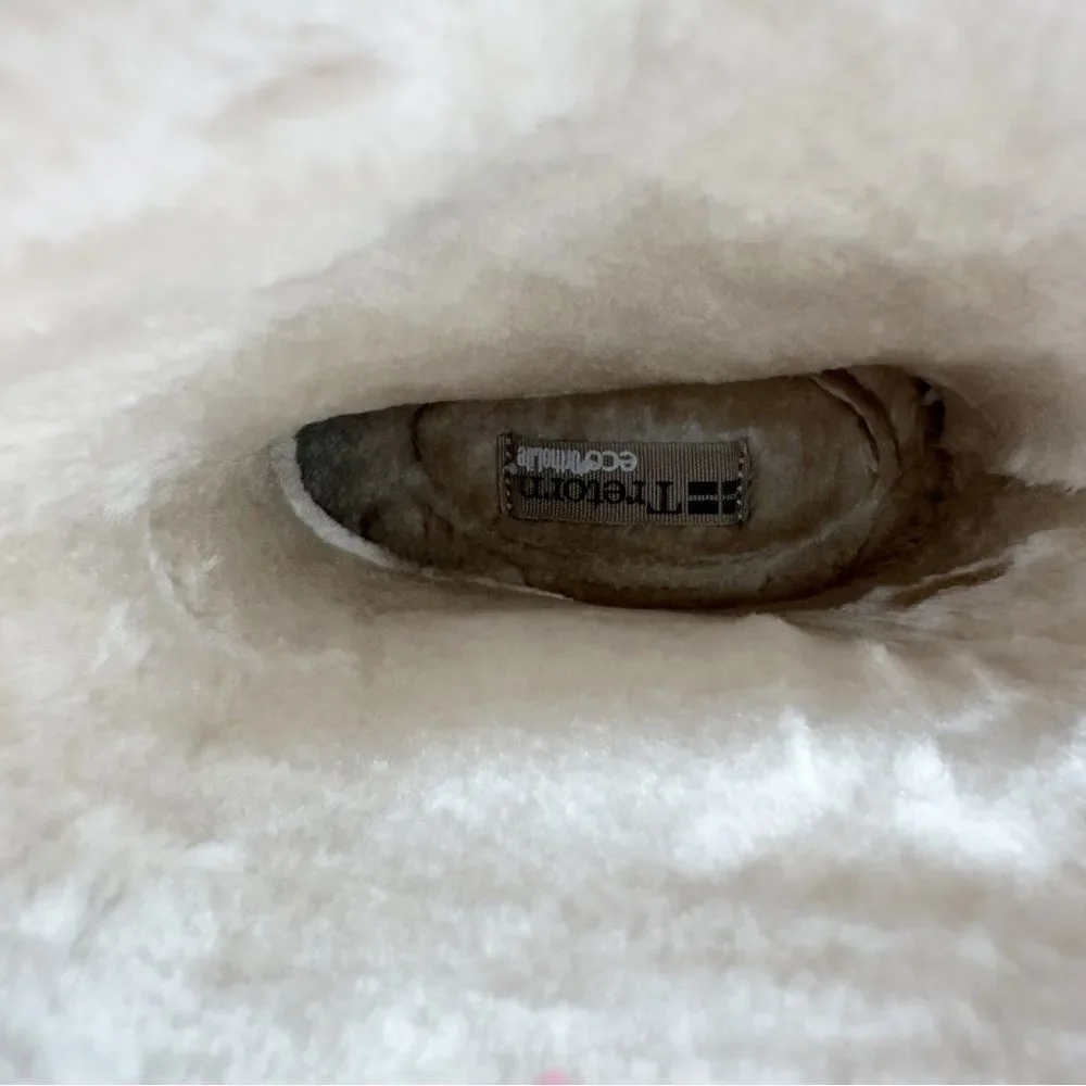 Tretorn Fleece Lined Black Skerry Rain Boots Size Women’s 4  Mid Calf Waterproof